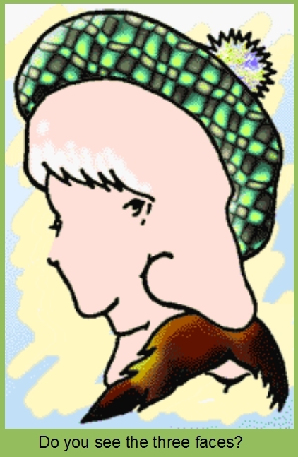 Three faces